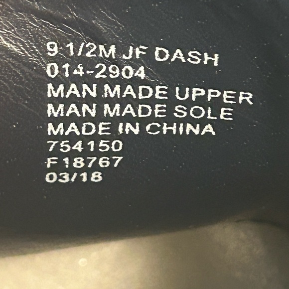 J. Ferrar Black Leather Slip-On Dress Shoes Men’s 9.5M (014-2904) JF DASH - Picture 9 of 10